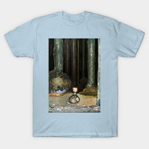 Little Red Cap Gustaf Tenggren - John Bauer T-Shirt by forgottenbeauty